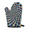 Psychedelic Illusory Motion Print Single Oven Mitt