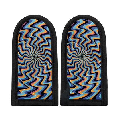 Psychedelic Illusory Motion Print Skillet Handle Cover