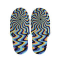 Psychedelic Illusory Motion Print Slippers