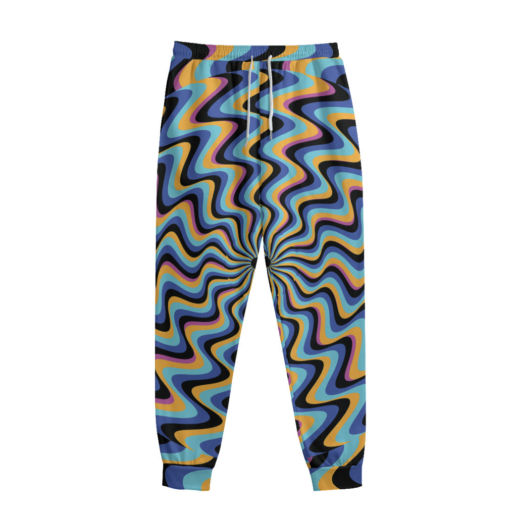 Psychedelic Illusory Motion Print Sweatpants