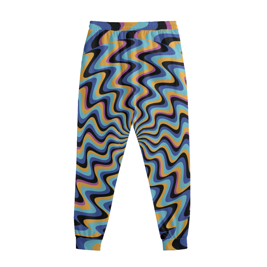 Psychedelic Illusory Motion Print Sweatpants