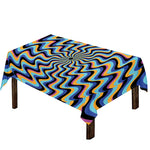 Psychedelic Illusory Motion Print Tablecloth