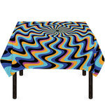 Psychedelic Illusory Motion Print Tablecloth