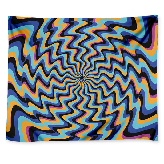 Psychedelic Illusory Motion Print Tapestry
