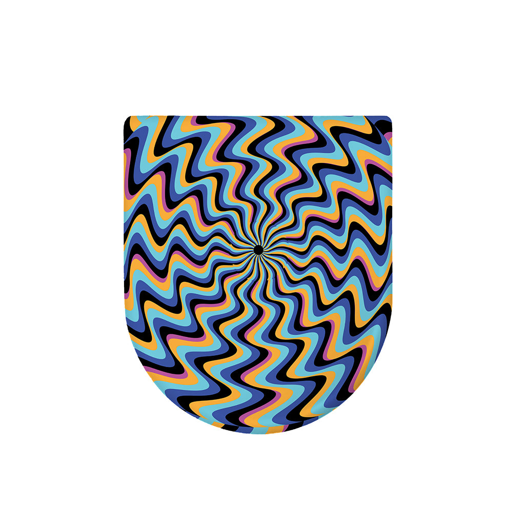 Psychedelic Illusory Motion Print Toilet Lid Cover