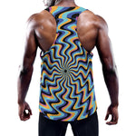 Psychedelic Illusory Motion Print Training Tank Top
