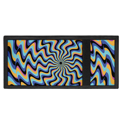 Psychedelic Illusory Motion Print Trifold Wallet