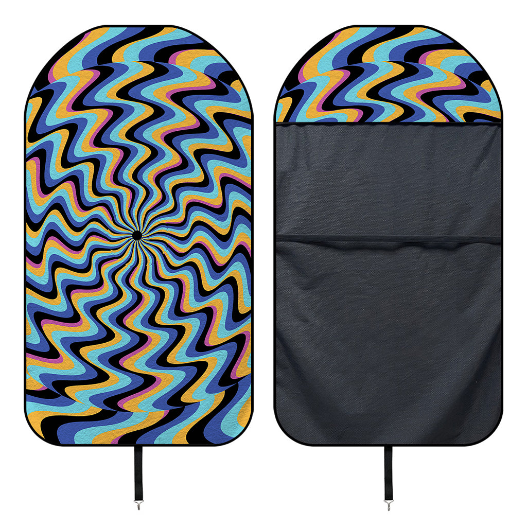 Psychedelic Illusory Motion Print Waterproof Car Seat Cover