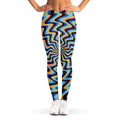 Psychedelic Illusory Motion Print Women's Leggings