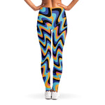 Psychedelic Illusory Motion Print Women's Leggings