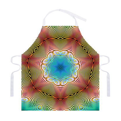 Psychedelic Kaleidoscope Print Adjustable Apron