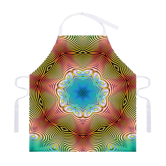 Psychedelic Kaleidoscope Print Adjustable Apron