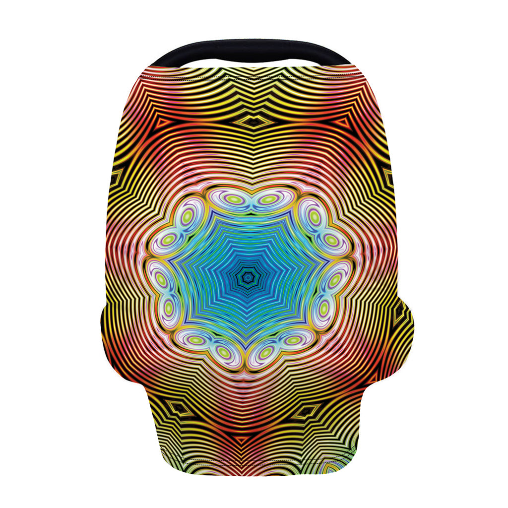 Psychedelic Kaleidoscope Print Baby Seat Cover