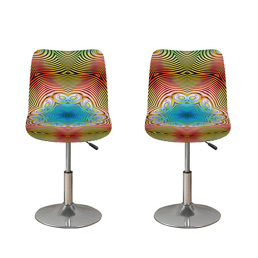 Psychedelic Kaleidoscope Print Bar Stool Covers
