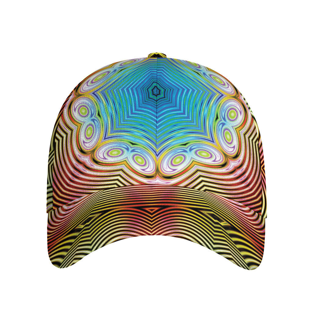 Psychedelic Kaleidoscope Print Baseball Cap
