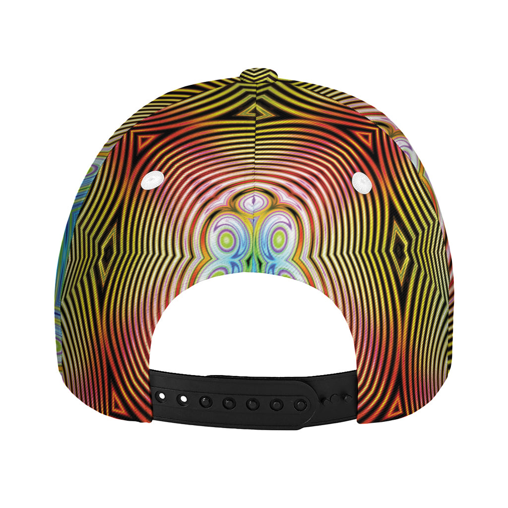 Psychedelic Kaleidoscope Print Baseball Cap
