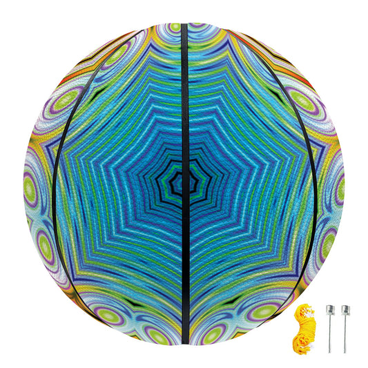 Psychedelic Kaleidoscope Print Basketball