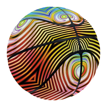 Psychedelic Kaleidoscope Print Basketball