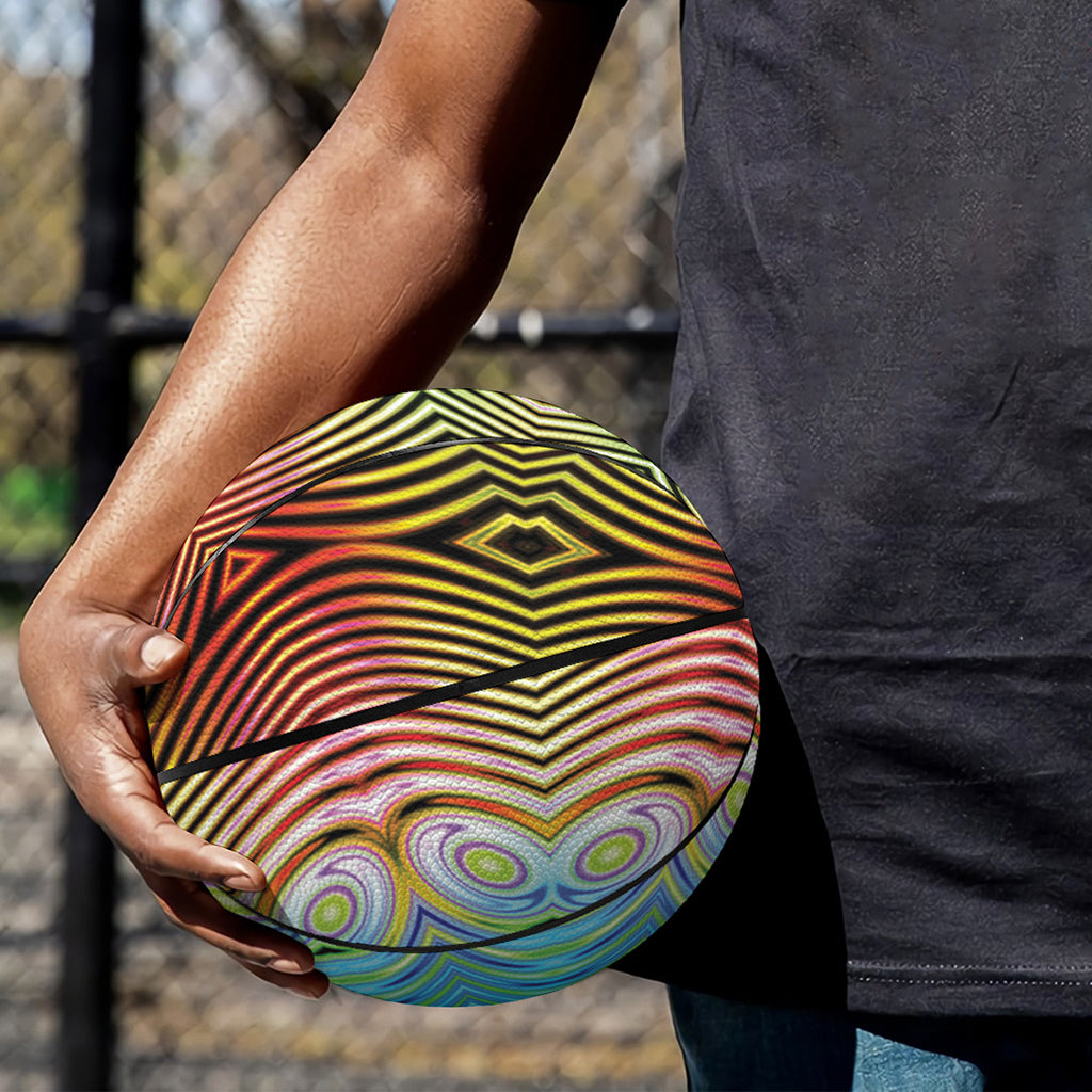 Psychedelic Kaleidoscope Print Basketball