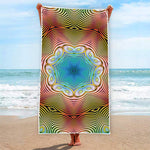 Psychedelic Kaleidoscope Print Beach Towel