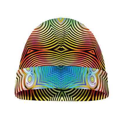 Psychedelic Kaleidoscope Print Beanie