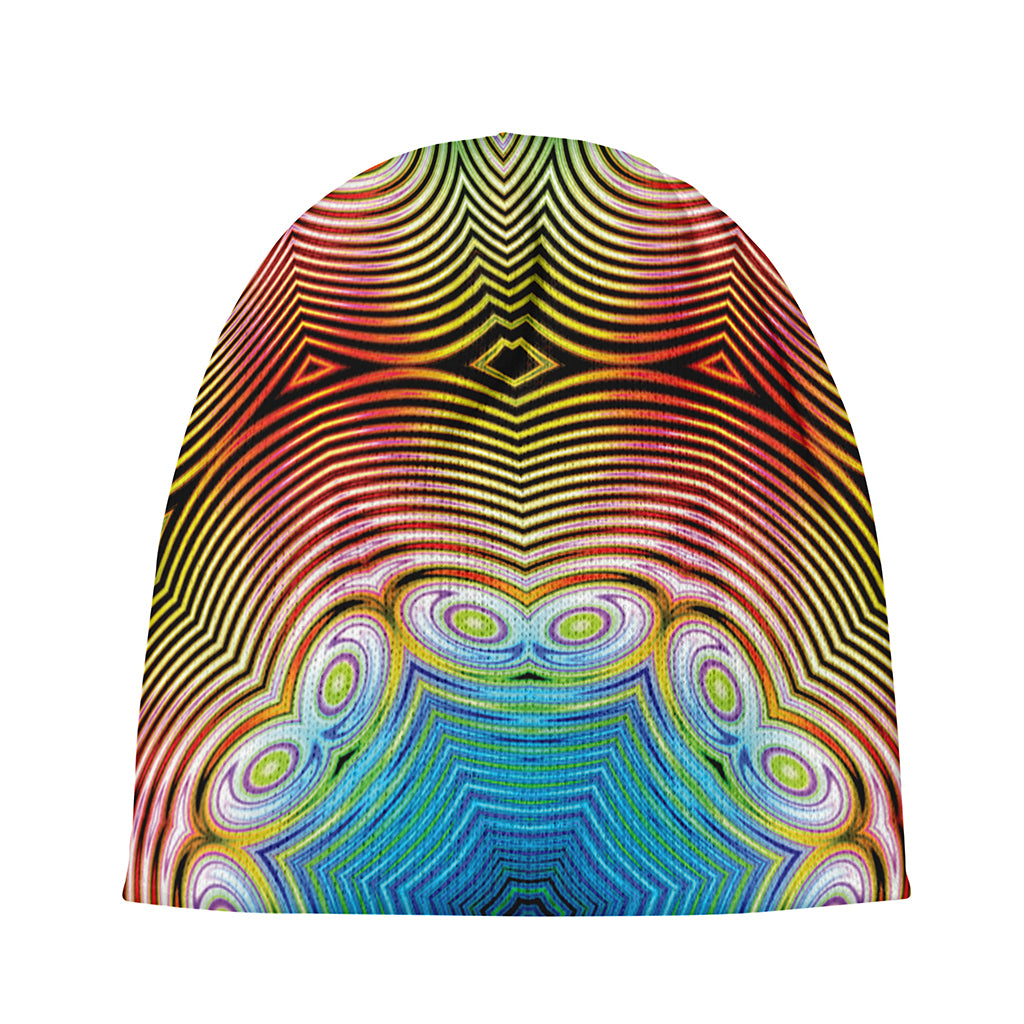 Psychedelic Kaleidoscope Print Beanie