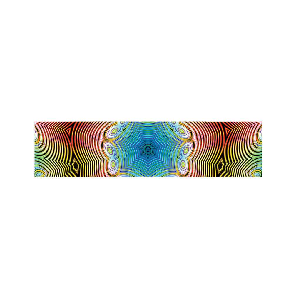 Psychedelic Kaleidoscope Print Bed Runner
