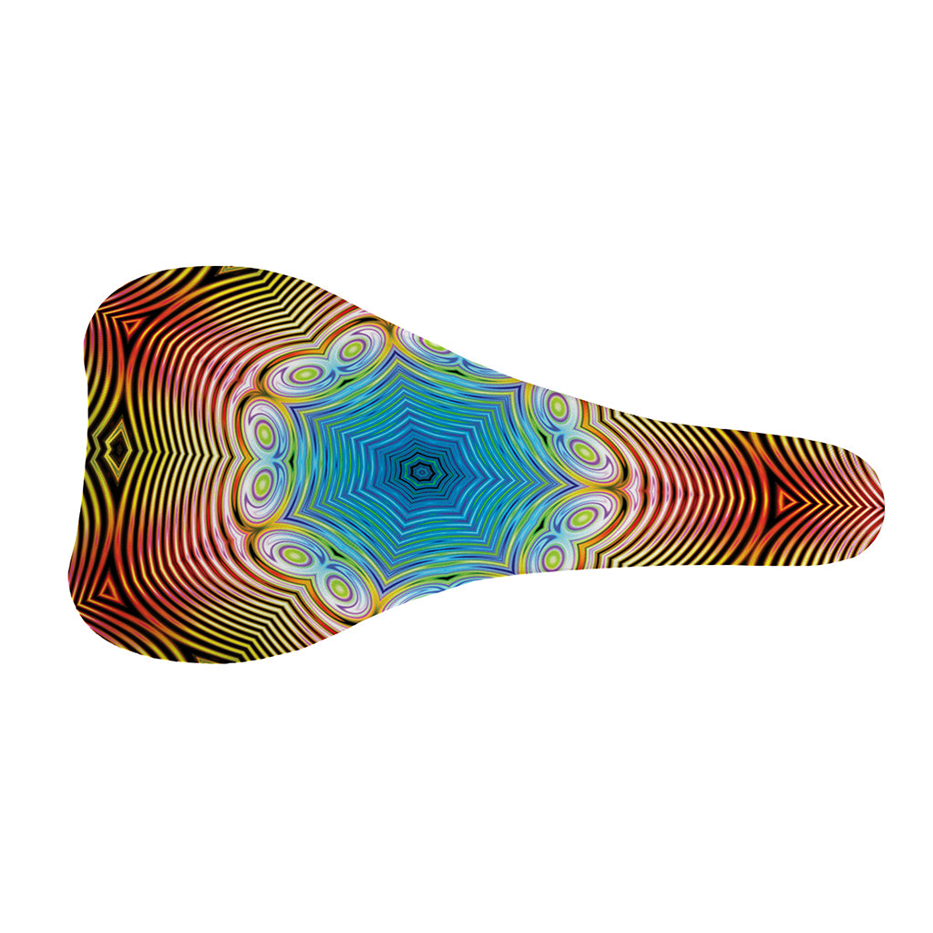 Psychedelic Kaleidoscope Print Bicycle Seat Cover