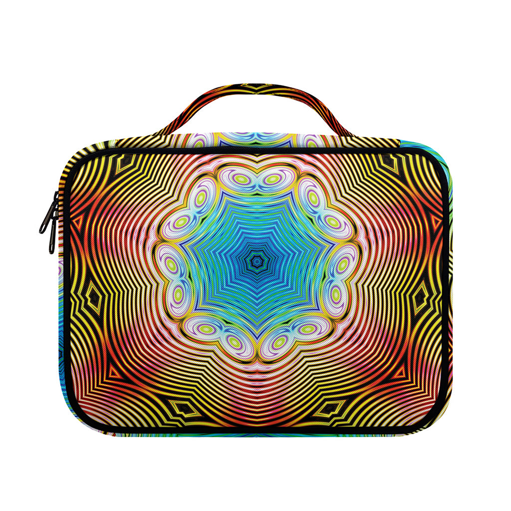 Psychedelic Kaleidoscope Print Briefcase Bible Bag