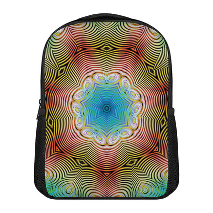 Psychedelic Kaleidoscope Print Casual Backpack