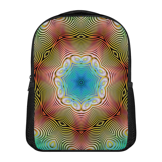Psychedelic Kaleidoscope Print Casual Backpack