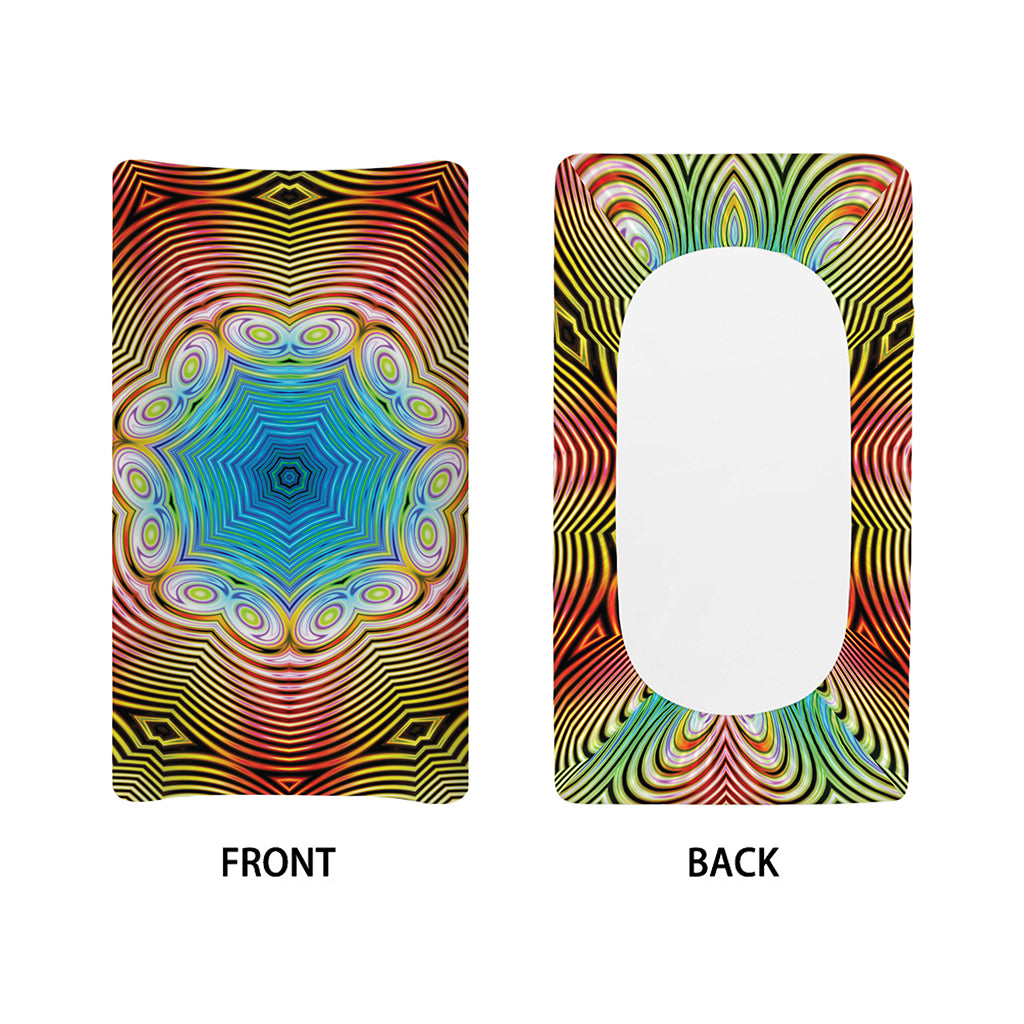 Psychedelic Kaleidoscope Print Changing Pad Cover