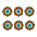 Psychedelic Kaleidoscope Print Coaster Set