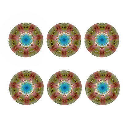 Psychedelic Kaleidoscope Print Coaster Set