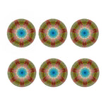 Psychedelic Kaleidoscope Print Coaster Set