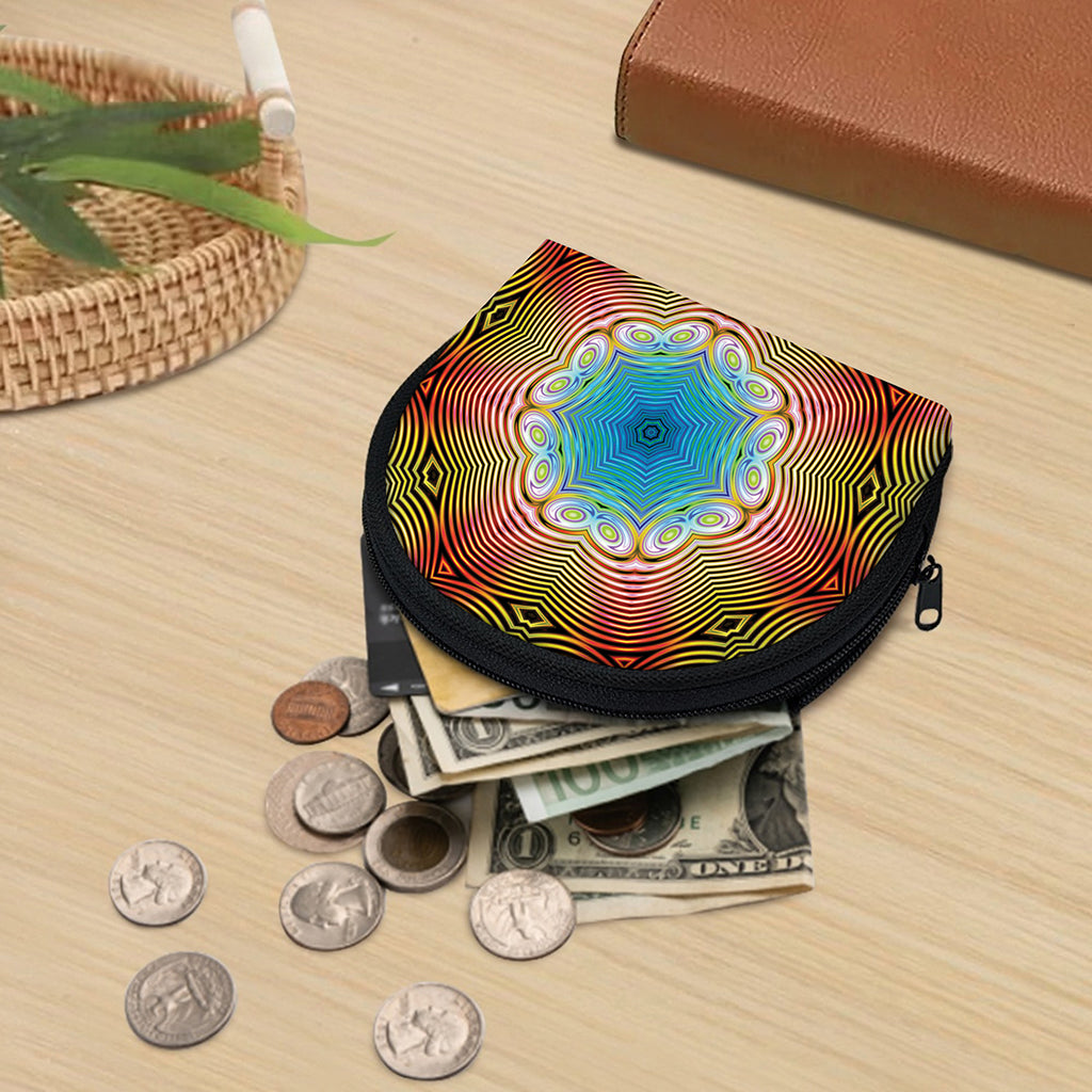 Psychedelic Kaleidoscope Print Coin Purse