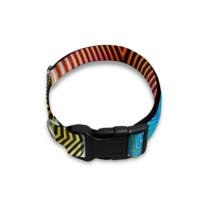 Psychedelic Kaleidoscope Print Dog Collar