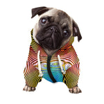 Psychedelic Kaleidoscope Print Dog Zip Up Hoodie