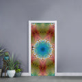 Psychedelic Kaleidoscope Print Door Sticker