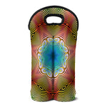 Psychedelic Kaleidoscope Print Double Neoprene Wine Tote