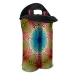 Psychedelic Kaleidoscope Print Double Neoprene Wine Tote