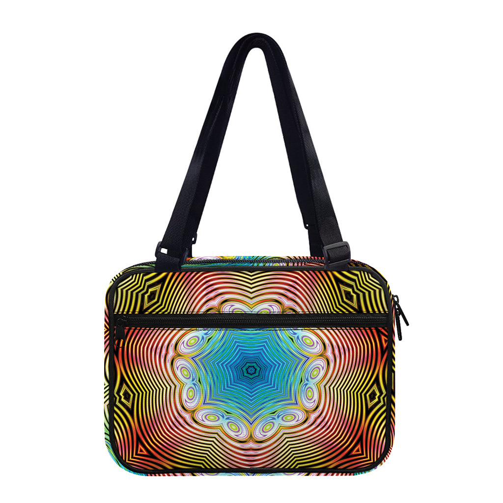 Psychedelic Kaleidoscope Print Double Strap Bible Bag