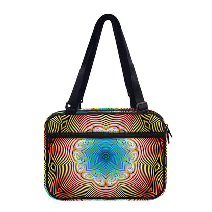 Psychedelic Kaleidoscope Print Double Strap Bible Bag