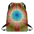 Psychedelic Kaleidoscope Print Drawstring Backpack
