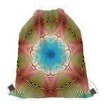Psychedelic Kaleidoscope Print Drawstring Bag