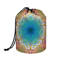 Psychedelic Kaleidoscope Print Drawstring Makeup Bag