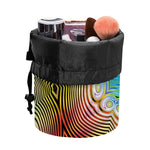 Psychedelic Kaleidoscope Print Drawstring Makeup Bag