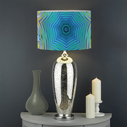 Psychedelic Kaleidoscope Print Drum Lamp Shade