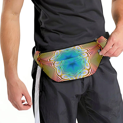 Psychedelic Kaleidoscope Print Fanny Pack