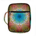 Psychedelic Kaleidoscope Print Front Pocket Bible Bag